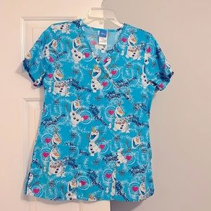 Disney frozen small scrub top